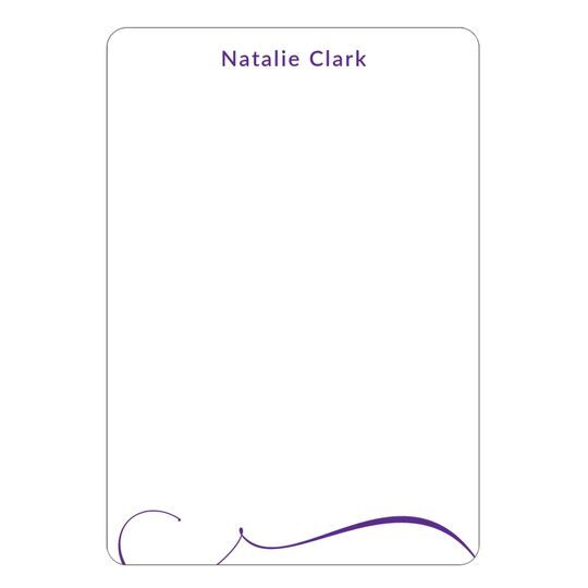 Bottom Swirl Petite Flat Note Cards